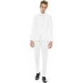 thumbnail image 5 of Teen Boys Solid Color Party Suit - Prom and Wedding Party Outfit - Including Blazer, Pants and Tie, 5 of 9