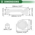 thumbnail image 4 of Juego de cubiertas para manijas de puerta exterior Unique Bargains, trim decorativo para Jeep Wrangler JK 2DR 2007-2017, ABS, Blanco, 1 juego, 4 of 6