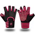 thumbnail image 1 of Guantes de gimnasio, guantes de levantamiento de pesas, guantes de ejercicio para hombres y mujeres, guantes de entrenamiento de Fitness acolchados de Gel de palma completa para flexiones, Remo Fivean Guantes deportivos, 1 of 2