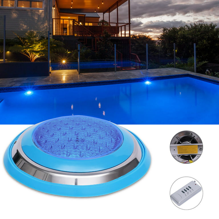 Swimming Pool Light LED Pool Light with Remote Control Waterproof AC 12V 35W, Size: 31, Blue