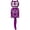 Purple, variant on Kit-Cat Klock Limited Edition Boysenberry Lady with Pearl Necklace & Eyelashes - Cat Clock with Moving Eyes and Tail Wall Clock