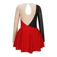 thumbnail image 2 of CHICTRY Girls Skating Costume Figure Skating Dress Dancewear for Competition Red-A 8, 2 of 7