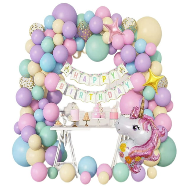 Kit de globos decorativos para fiesta Unicornio