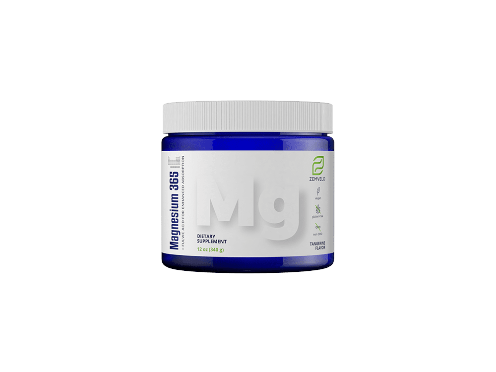 Magnesium 365 - Natural Calming Aid, Sleep Aid, Balanced Mood, Digestive Support - Tangerine Flavor Drink Powder