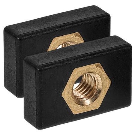 WORGEOUS 2Pcs Kayak Side Mount Nut Replacement Slide Track Rail Nut Part Kayak Canoe Fishing Rod Base Nut Supply