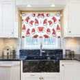 thumbnail image 5 of Yayeee Kitchen Curtains Tier Pair Light Filtering 27"x36" Rod Pocket Short Cafe Window Panel, Santa Hats Pattern, 5 of 7