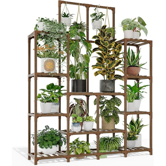 Plant Stand Indoor Outdoor Tall Plant Stand Large Plant Stand for Living Room Heavy Duty Plant Stand Garden Balcony Terrace Hanging Flower Pots