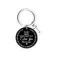 thumbnail image 2 of Creative DIY To My SON Black Stainless Steel Last Name 26 Letter Keychain 2.5cm, 2 of 7