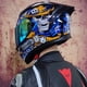 thumbnail image 3 of Casco de carreras de cara completa, serie aprobada por DOT, casco Capacete Casco, casco de motocicleta, casco de motocross con esquinas con personalidad, 3 of 5