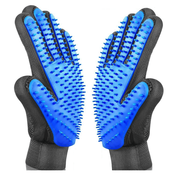 Pet Hair Remover Glove Brush Dog Cat Grooming Massage Soft ...