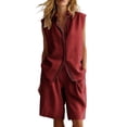 thumbnail image 3 of Dianli Gifts Women's Casual Two Piece Outfit, Long Sleeve Button Down Cardigan and Loose Wide Leg Cargo Pants with Pockets, Relaxed Tracksuit Set, Fashionable Comfort for Daily or Travel Pink M, 3 of 7