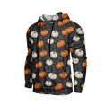 thumbnail image 5 of GrmtClth Sweatshirt Halloween Daily Matching Pumpkin Ghost Bat Witch Hooded Drawstring Tops for Men Fall Winter Saffron XL, 5 of 8