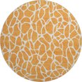 thumbnail image 2 of Addison Rugs Mayfield Premium Machine Washable Transitional Geometric Orange Round Rug, 8' x 8', 2 of 5