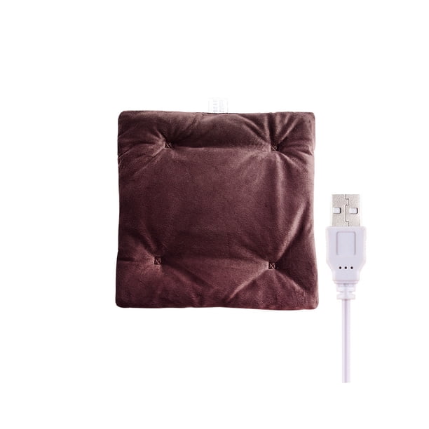 Matsuzay Almohadilla de calefacción eléctrica USB para oficina, dormitorio, dormitorio de negocios, asiento y cómodo, alfombrilla para silla, Suministros térmicos Café Matsuzay HA070980-04