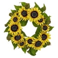 thumbnail image 1 of Nearly Natural Couronne de Tournesol 22", 1 of 2