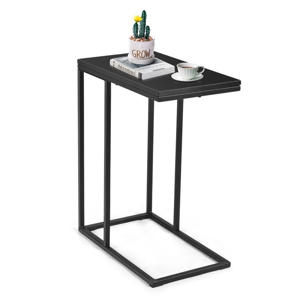 Finihen End Table, Stand Desk, Coffee Tray Sofa Side End Table, Sofa Side Table, Bed Side Table, for Living Room, Bedroom, Black Finihen End Table, Stand Desk, Coffee Tray Sofa Side End Table, Sofa Side Table, Bed Side Table, for Living Room, Bedroom, Black