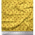 thumbnail image 1 of Soimoi Cotton Duck Fabric Leaves & Floral Artistic Printed Fabric 1 Yard 56 Inch Wide, 1 of 4