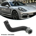 thumbnail image 3 of Unique Bargains Radiator Hose Heater Hose Radiator Outlet Hose Pipe No.97057258600 for Porsche Panamera(970) 4.8 GTS 2015 Rubber Coolant Pipe Black 1 Pc, 3 of 6