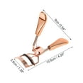 thumbnail image 2 of Unique Bargains 1 Pcs Women Plated Eyelash Curler for Business Travel Carbon Steel Rose Gold Tone, 2 of 4