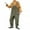 Green, variant on Men Overalls,Bib Overall for Mens Work Dungarees Unisex Workwear Romper Oversized Jumpsuit with Cargo Pockets