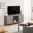 thumbnail image 4 of Alden Design Farmhouse Storage TV Stand for TVs up to 65", Gray, 4 of 9