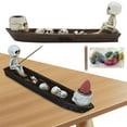 thumbnail image 5 of Yucurem Creative Skull Incense Holder Resin Skeleton Ship Incense Halloween Decor Home Decorations, 5 of 10