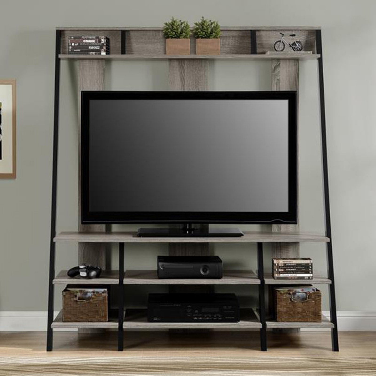 Ameriwood Home Dunnington Ladder Style Home Entertainment Center