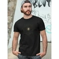 thumbnail image 2 of Golden Sacred Geometry & Stars T-Shirt Men -Image by Shutterstock, Male Small, 2 of 4
