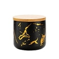 thumbnail image 1 of Ceramic Sugar Bowl with Bamboo Lid Home Decor Jars for Organization, 1 of 8