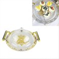 thumbnail image 2 of Fruit Dessert Tray with Handles Round Serving Tray for Countertop, 2 of 5