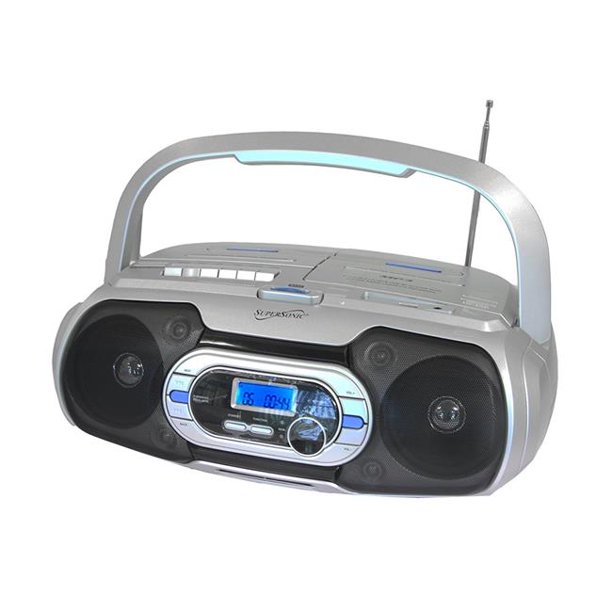 Supersonic Supersonic Bluetooth Compatible Portable MP3 CD Cassette FM