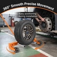 thumbnail image 2 of Tire Dolly, Tire Lifting Tool, Tire Wheel Dolly, 1500 Lbs Capacity, 360° Swivel Casters, Adjustable Width 11.6 to 22.8 Inches, Hydraulic Jack for Car Repair and Positioning., 2 of 10