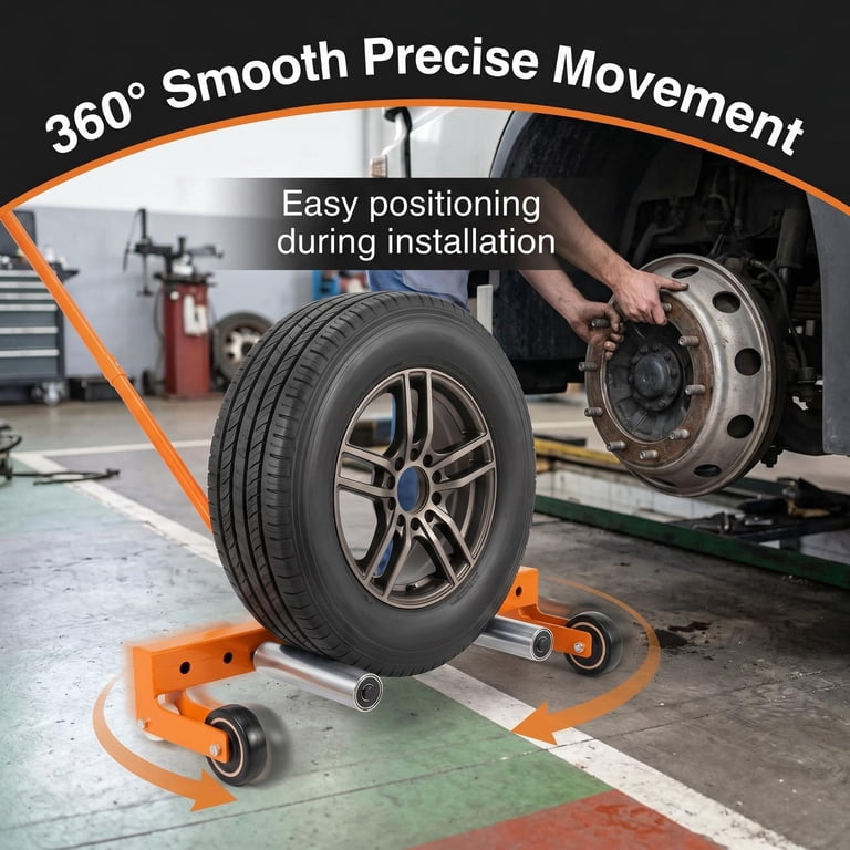 Tire Wheel Dolly, Tire Lifter, Tire Dolly – Adjustable Wheel