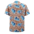 thumbnail image 2 of Men's Hawaiian Tropical Luau Aloha Beach Party Button Up Casual Dress Shirt (#2, 3XL), 2 of 4