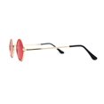 thumbnail image 2 of Retro Stoner Pimp Micro Round Circle Pop Color Lens Sunglasses Gold Red, 2 of 4