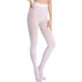 thumbnail image 4 of Women Candy Color Tights, High Elasticity Opaque Pantyhose for Ladies, Soft Stretchy Microfiber Footed Leggings, Fashionable Colorful Hosiery, White, One Size, 4 of 4