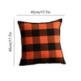 thumbnail image 3 of PEONAVET Pillow Covers New Halloween Holiday Throw Pillow Cover Solid Colour Plaid Without Core Striped Cushion Cover Christmas Gifts, 3 of 6