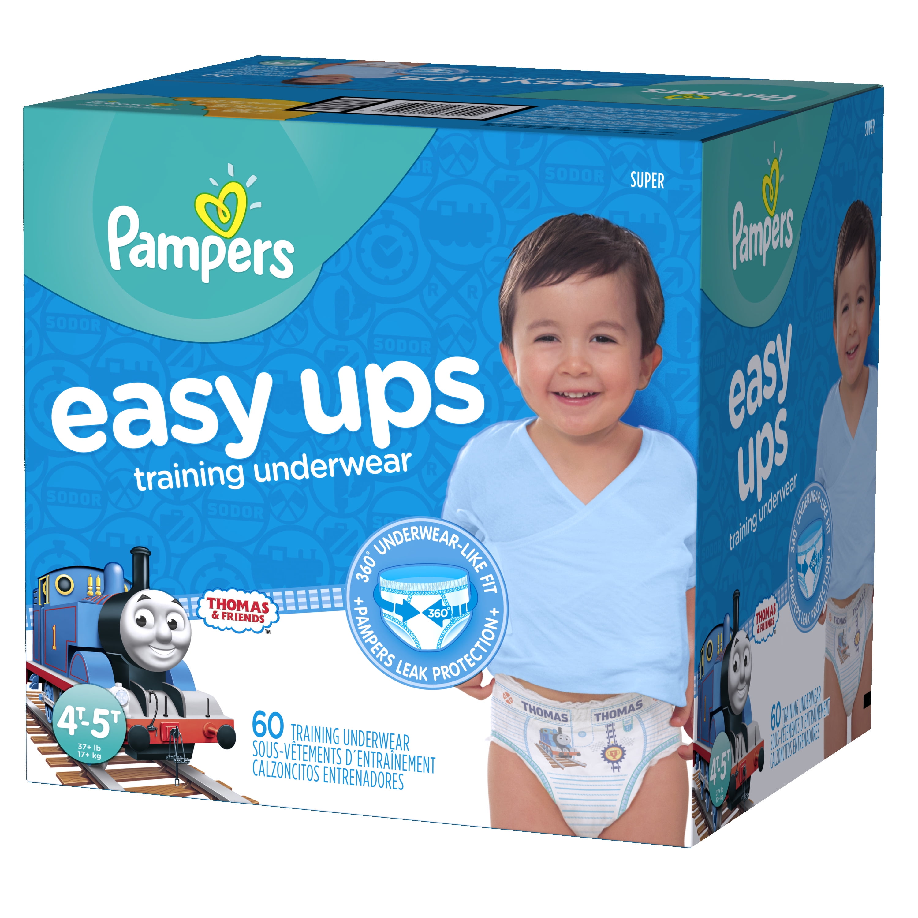 Pampers Easy Ups Boys' Training Underwear Enormous Pack – Size 4T