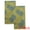 Green, variant on Unique Bargains Cotton Soft Hand Towel Leaf Pattern Absorbent Towel Orange/Green 29" x 13"