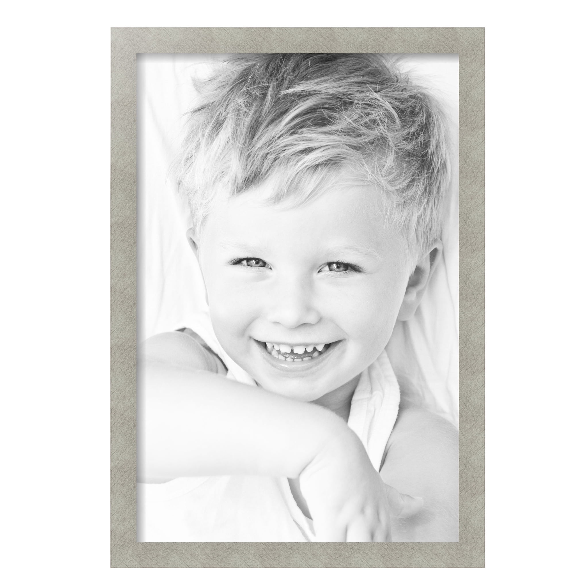 ArtToFrames 16" x 24" Classic Silver Picture Frame, 16x24 inch Gray MDF Poster Frame (WOM-4499), 5 Pack