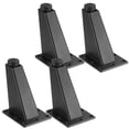 thumbnail image 1 of Juego de 4 patas para muebles La Vane, aluminio y metal, 10 cm, color negro, 1 of 4