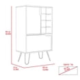 thumbnail image 3 of Eight Wine Racks & 4 Shelves / Ideal for Narrow Spaces / Spacious Surface for Glasses, 3 of 3