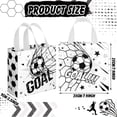 thumbnail image 4 of Bolsas para fiestas, regalo de fútbol, 40 unidades, con asa, 20 cm, 4 of 6