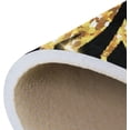 thumbnail image 7 of SKYSONIC 72x48in Gold Zebra Print Area Rug, Shiny Stripes Floor Carpet for Indoor Living Dining Room and Bedroom Area, 7 of 7