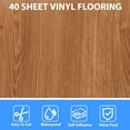 thumbnail image 6 of 40 Sheet Vinyl Flooring 12 x 12 Inch Peel and Stick Floor Tile Waterproof Wood Flooring Tile Clearance Self Adhesive Vinyl Floor Tiles Sticky Laminate Flooring Stick on Kitchen Basement RV, 6 of 7