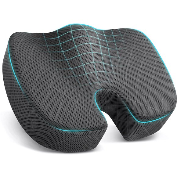 Seat cushions for sciatica relief, memory foam cushions for office chairs, car seats, airplane seats
