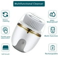 thumbnail image 1 of Mini Facial Cleansing Brush IPX5 Waterproof Electric Spin Facial Brush Rechargeable for Deep Cleansing with 3 Brush Heads,Skin Exfoliating ,Facing Brush for Shower and Bath Use, 1 of 9
