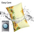 thumbnail image 6 of Honeii Sunflowers On A Yellow Background Print Pillow Cases,Plush Throw Pillow Covers,Decorative Pillowcase for Sofa, Couch, Living Room-20"x30", 6 of 6