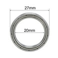 thumbnail image 4 of Uxcell 20mmx27mmx4mm 6704ZZ Double Shielded Z2 Ball Bearings Chrome Steel 10 Pack, 4 of 5