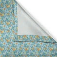 thumbnail image 3 of Ambesonne Floral Kitchen Curtains, Blossoming Daisy Rural Field, 55"x39", Pale Blue Orange, 3 of 3